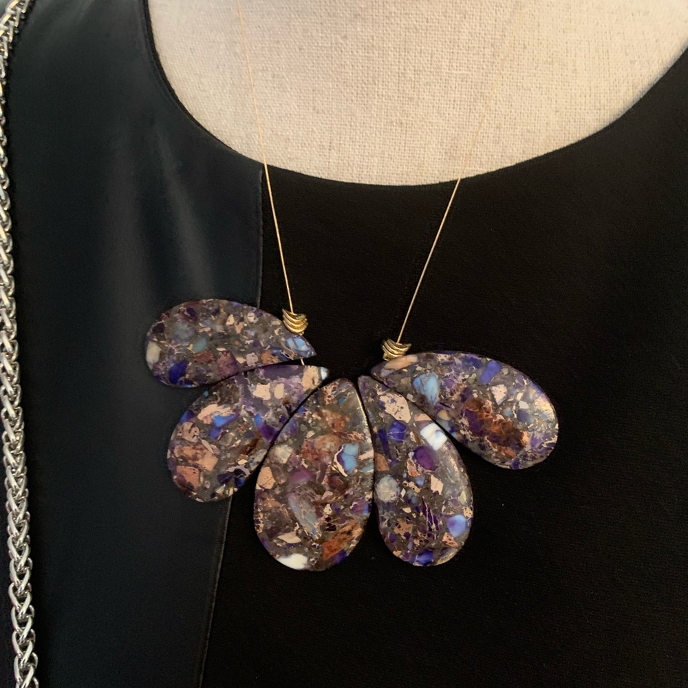 Elegant Multicolor Handcrafted Statement Necklace